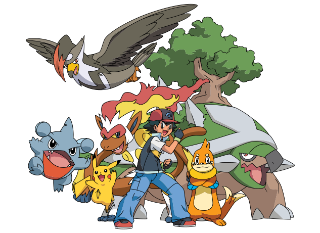 pokemon ash sinnoh team