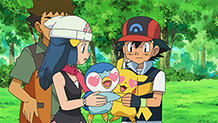 Ash and Dawn Ash and dawn, Pokémon diamond and pearl, Pokemon