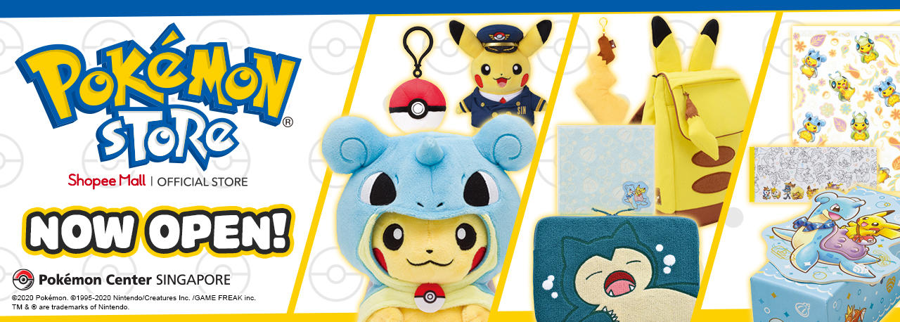 Pokémon Store Online Launch on Shopee Singapore!
