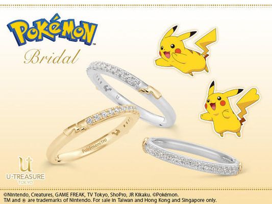 Pikachu Half Eternity Ring