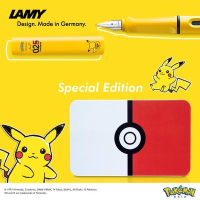 LAMY and Pokémon spark up the stationery scene with the unveiling of Pokémon special edition set