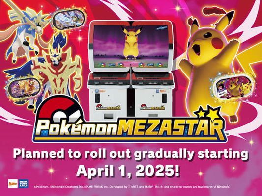 The new amusement machine Pokémon MEZASTAR will be released gradually on April 1, 2025!!
