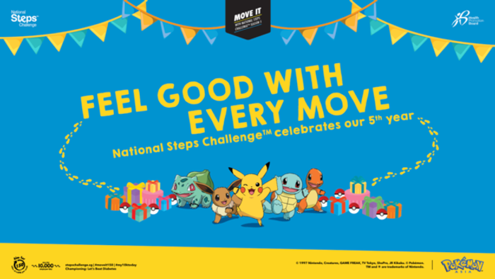 National Steps Challenge™ celebrates its 5th year with Pokémon
