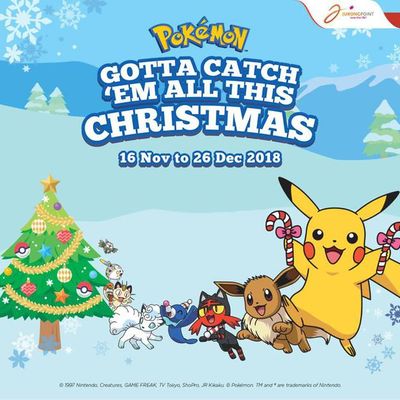 Magical Christmas with Pikachu and Friends at M Malls!