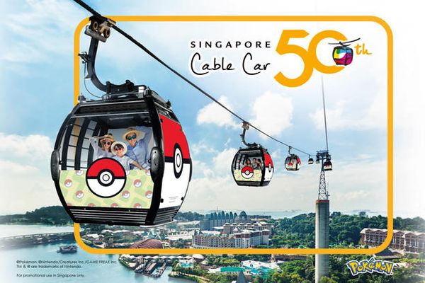 SINGAPORE CABLE CAR KICKS OFF A YEAR-LONG CELEBRATION FOR ITS 50 TH ANNIVERSARY, STARTING WITH A POKÉMON EXPERIENCE