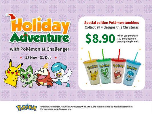 Pokémon at Challenger this Christmas!