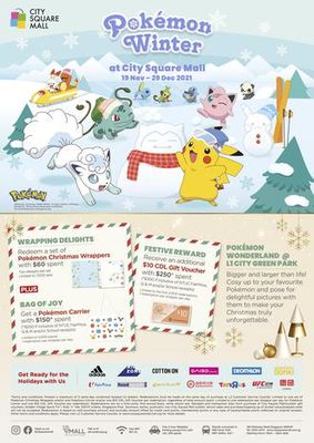 Have a Jolly Pokémon Winter at City Square Mall this Christmas!