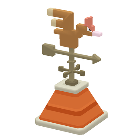 The fashionable Fearow Weathervane doubles the Exp. Pokémon get from Level-Up Training!
